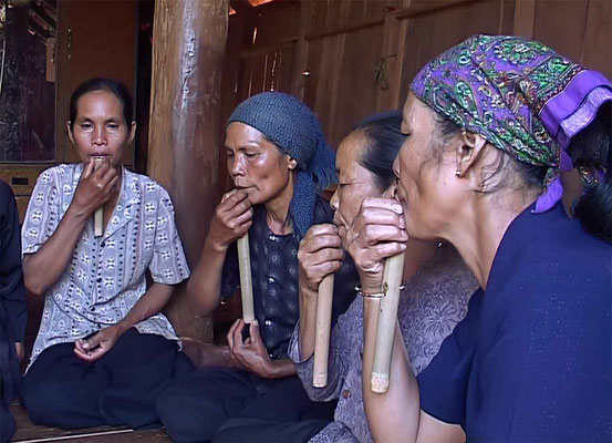 Viêt Nam - Êdê - Flûte de Pan éclatée. © Patrick Kersalé 2024.