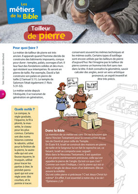 Les métiers de la Bible - Tailleurs de pierre - Tournesol 408
