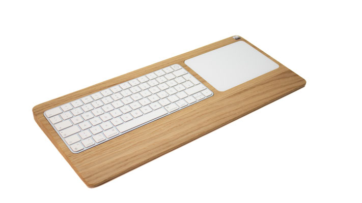 Woodys TrackpadTray aus Eichenholz