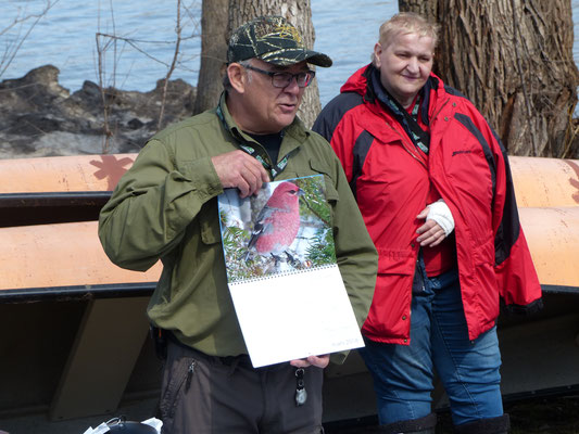 Calendrier réalisé par une des membres de l'excursion ornithologique...