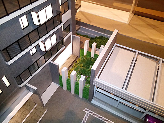 1/60マンション模型 - 建築模型の館