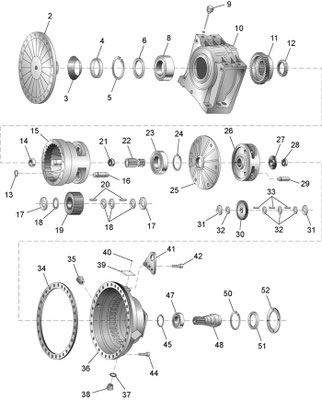 Rodamiento hormigonera ZF