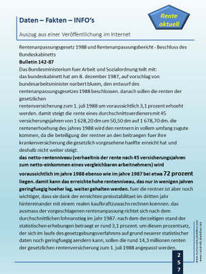 ... hier spricht man von 72 % Rentenniveau