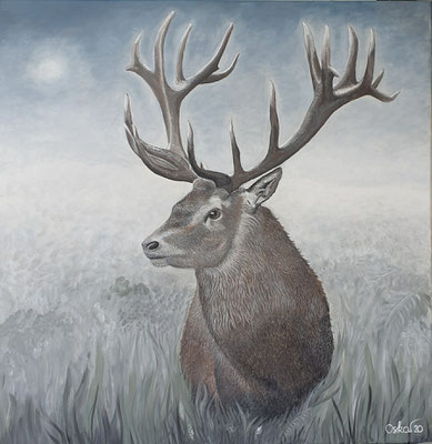 Weidmannsdank - Acryl auf Leinwand 80x80