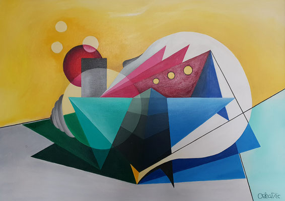 Untergang der Titanic - Acryl auf Leinwand 50x70