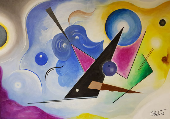 Auf den Spuren Kandinskys I 50x70