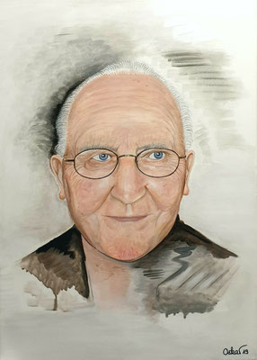 Portrait meines geliebten Vaters 50x70