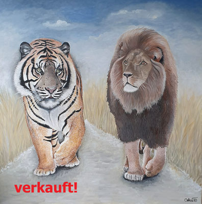 Wildes Pärchen auf dem Weg... 100x100
