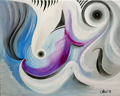 Blaue Lagune 40x50