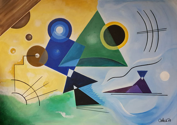 Auf den Spuren Kandinskys II 50x70