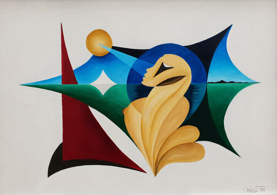 Erotische Fantasie - Acryl auf Leinwand 50x70