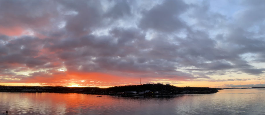Ein schöner Sonnenaufgang in Göteborg