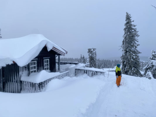 Unser Häuslein versinkt immer mehr im Schnee