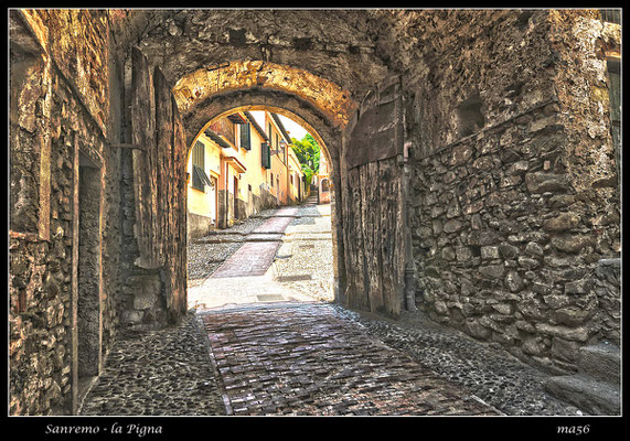 "La Pigna", the old medieval section of the town