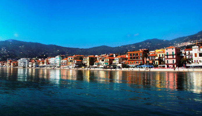 Alassio seen from the sea