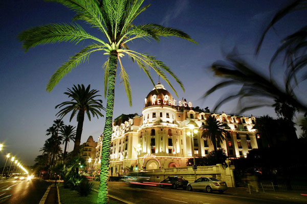 The Negresco at night