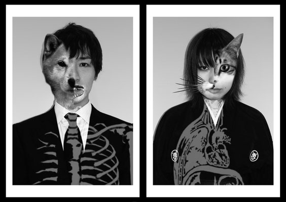 百犬庵(ひゃっけんあん)：アーティスト戌一とふくしひとみによるアートユニット。その活動内容は絵画制作にとどまらず、デザイン、パフォーマンス、内装美術、音楽制作と多岐に渡る。また、アートによる街興しも行っている。今後は海外での活動も予定している。http://100dogs.web.fc2.com/