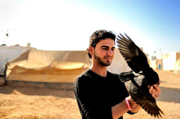 Zaatari, syrian refugees camp in the Jordanian desert - Al Mafraq - Jordan © François Struzik - simply human 2014