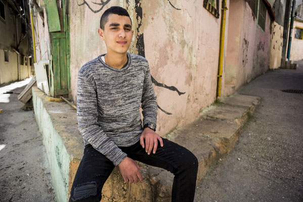 Muhammad, 19 years old - The Youngsters of Aida Camp, Bethlehem, Palestine © François Struzik - simply human 2018