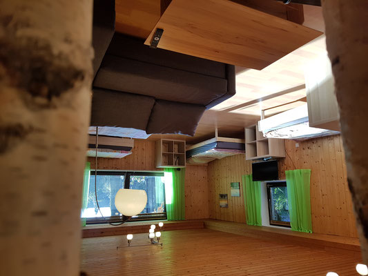 Wohnzimmer Ferienwohnung Monteurwohnung Landshut