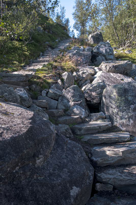 im Aufstieg zum Hovdenuten