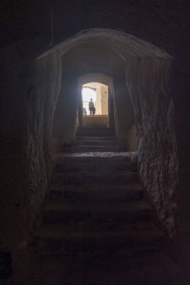 In einem Keller der Sasso Caveoso
