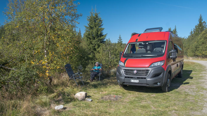 An unserem Freistehplatz