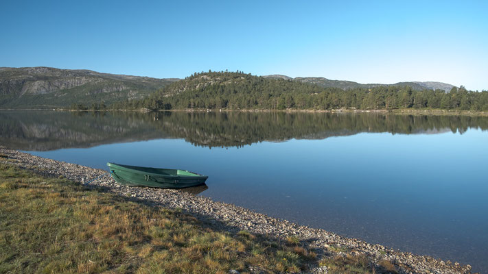 Beim Stellplatz in Hovden