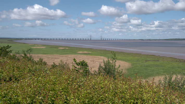 Aussicht auf den Severn vom CP der Cliff Farm