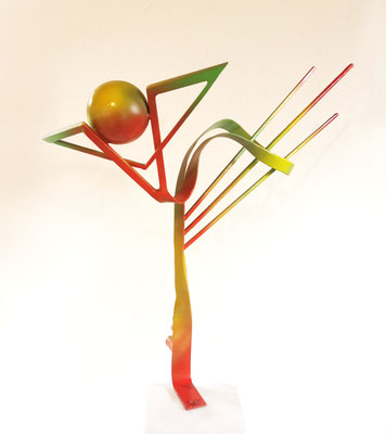 "Quintessenz", Metallobjekt, 60 cm, Nora & Wilhelm Gauger, 2024