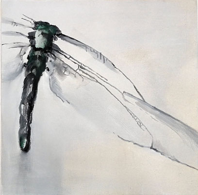 dragonfly#1, 50 x 50 cm, Tempera/Öl/LW,2020