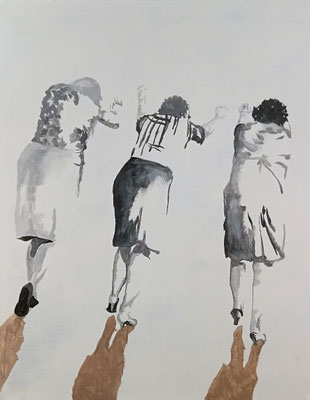 o.T., 75 cm x  60 cm, Tempera/Leinwand, 2020/sold