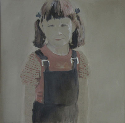 o.T., 100 cm x 100 cm, Tempera/LW, 2008