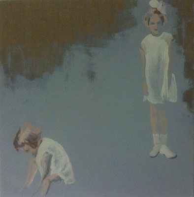 o.T., 70 cm x 70 cm, Tempera/LW, 2014