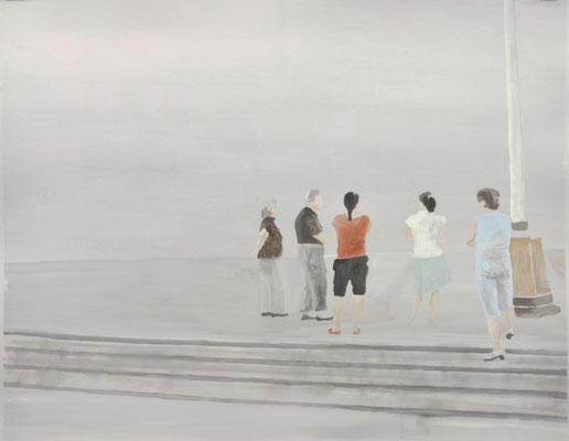 o.T., 80 x 100 cm, Tempera/Buchbinderpappe, 2008