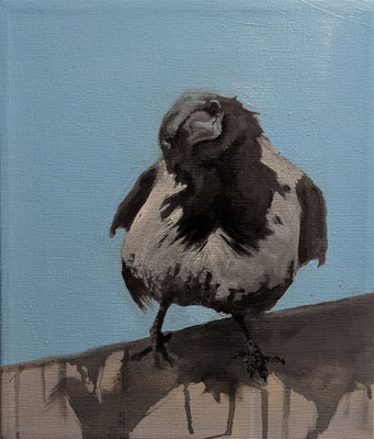 Marry, 30 x 35 cm, Tempera/Öl/Leinwand, 2025