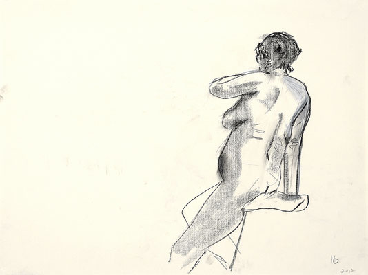 2012, #4, fusain sur papier - Charcoal on paper 