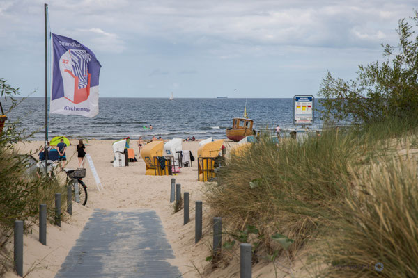 typischer Strandzugang