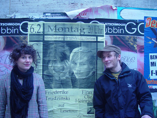 Friederike Trudzinski und Finn-Ole Heinrich auf Lesereise, Februar 2006