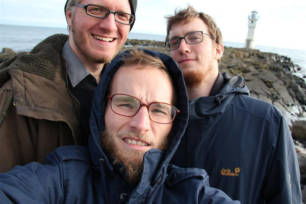 Daniel Beskos, Finn-Ole Heinrich, Hannes Wittmer in Island 2011