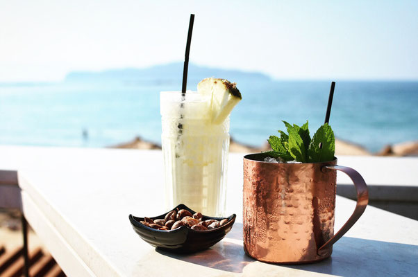 Chania Crete - Kreta Cocktails Beachview Summer