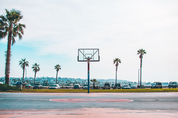 San Diego Basketball Beach Shoreline