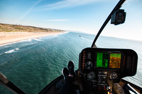 Los Angeles Helicopter Tour Beachview Cockpit