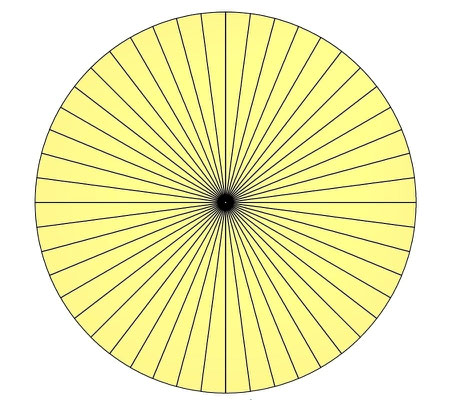 Optional turntable with 48 grid divisions
