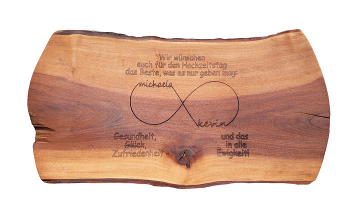 Hochzeitsgeschenk Holzschale