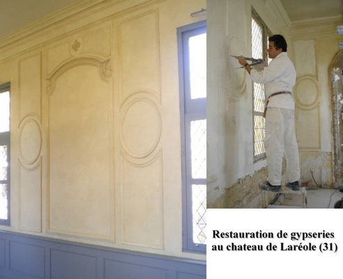 Restauration de gypserie