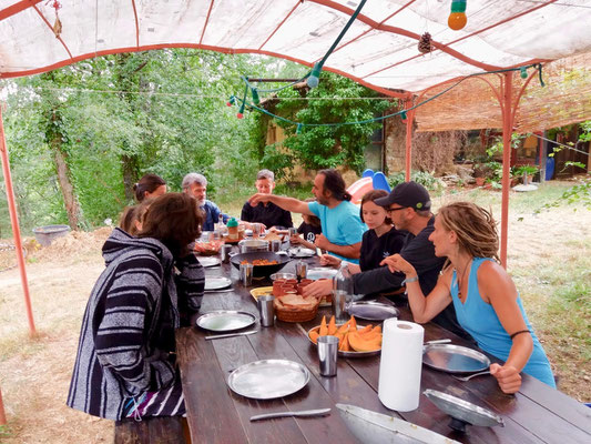 repas végétariens centre de yoga viveka sud France