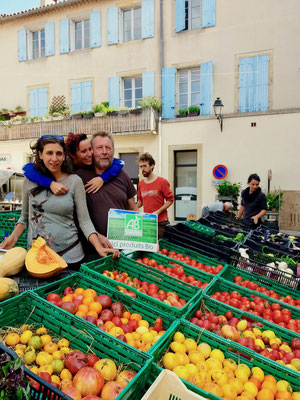 Légumes bio pour le centre de yoga viveka