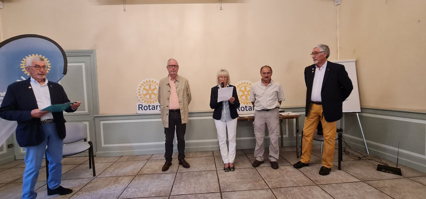 Remise de chèque des Clubs Rotary de la Haute-Loire