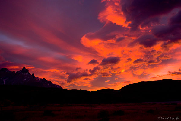 Sunrise, Torres del Paine, Chile, Nikon D7200